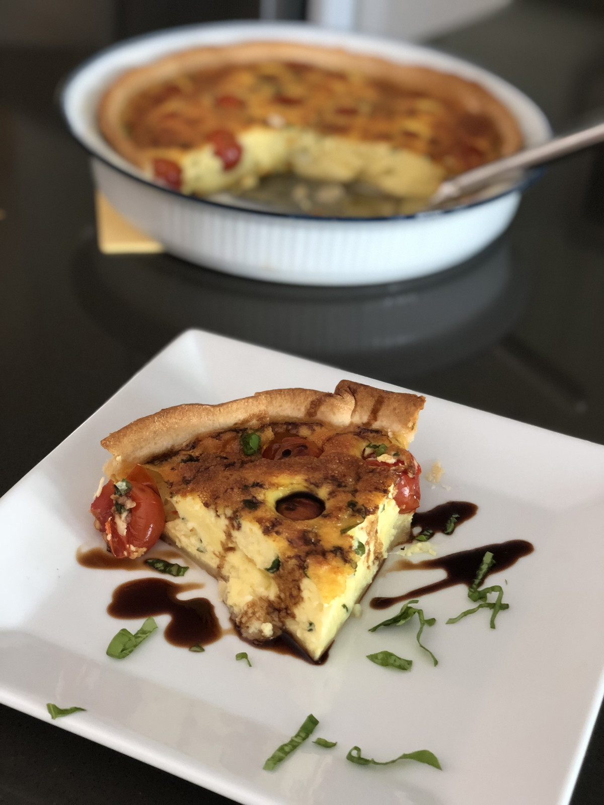 Caprese Quiche
