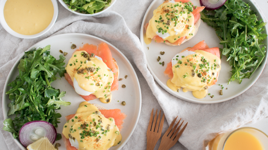 Citrus Smoked Salmon Eggs Benedict