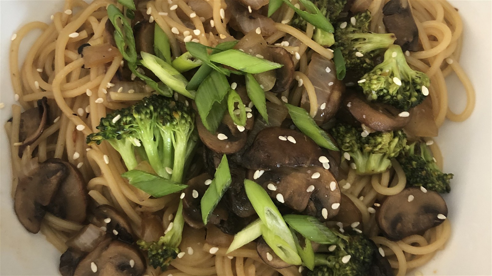 Mushroom Pasta Stir-Fry