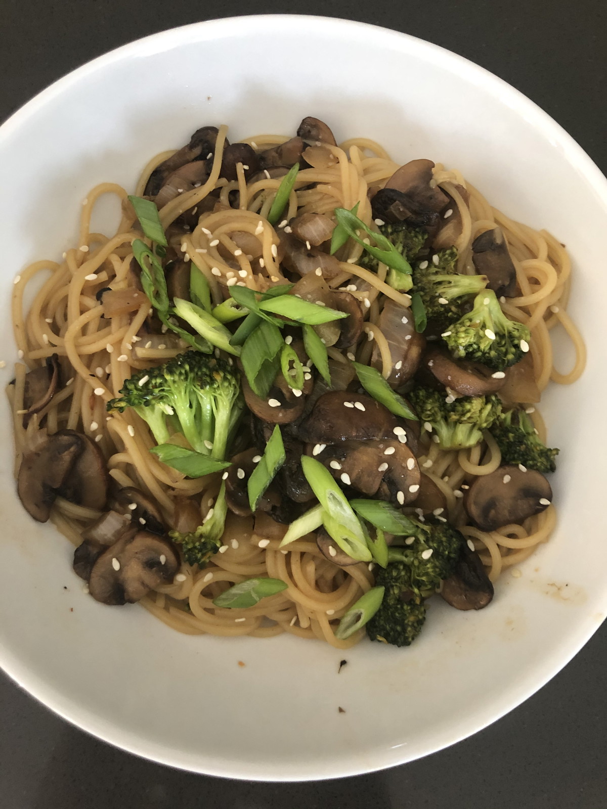 Mushroom Pasta Stir-Fry