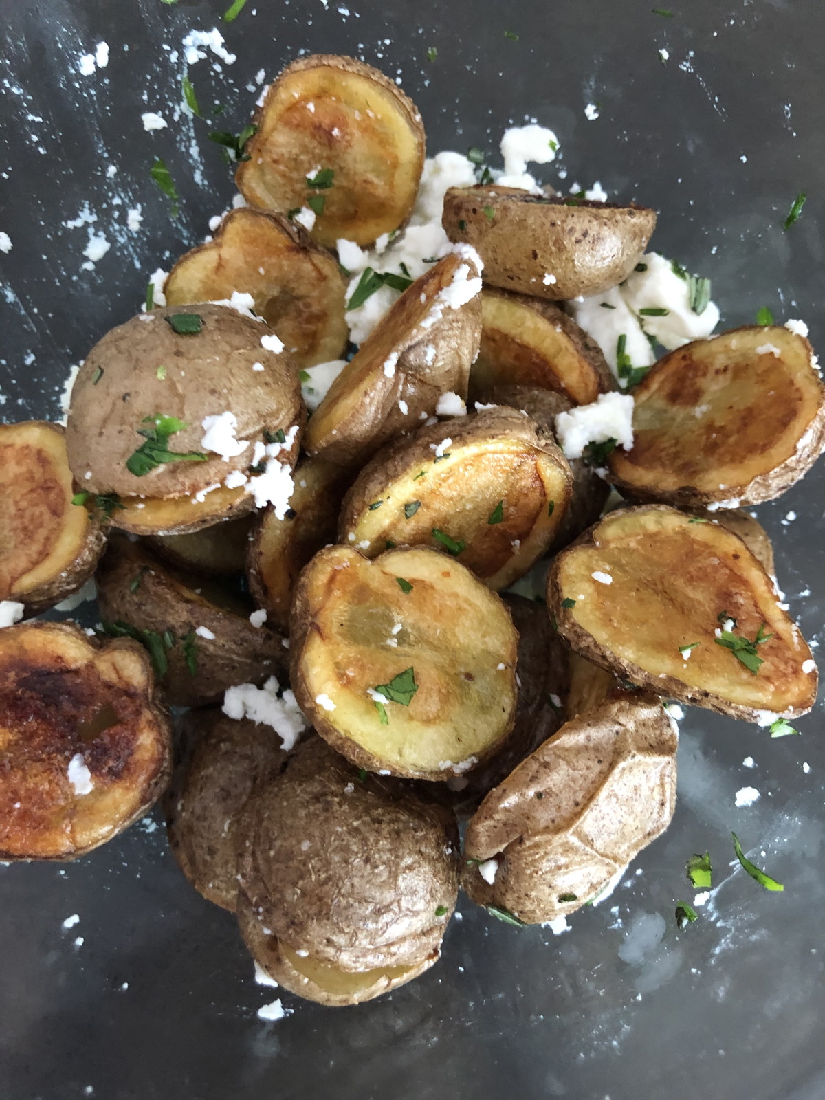Grilled Potatoes with Cheese