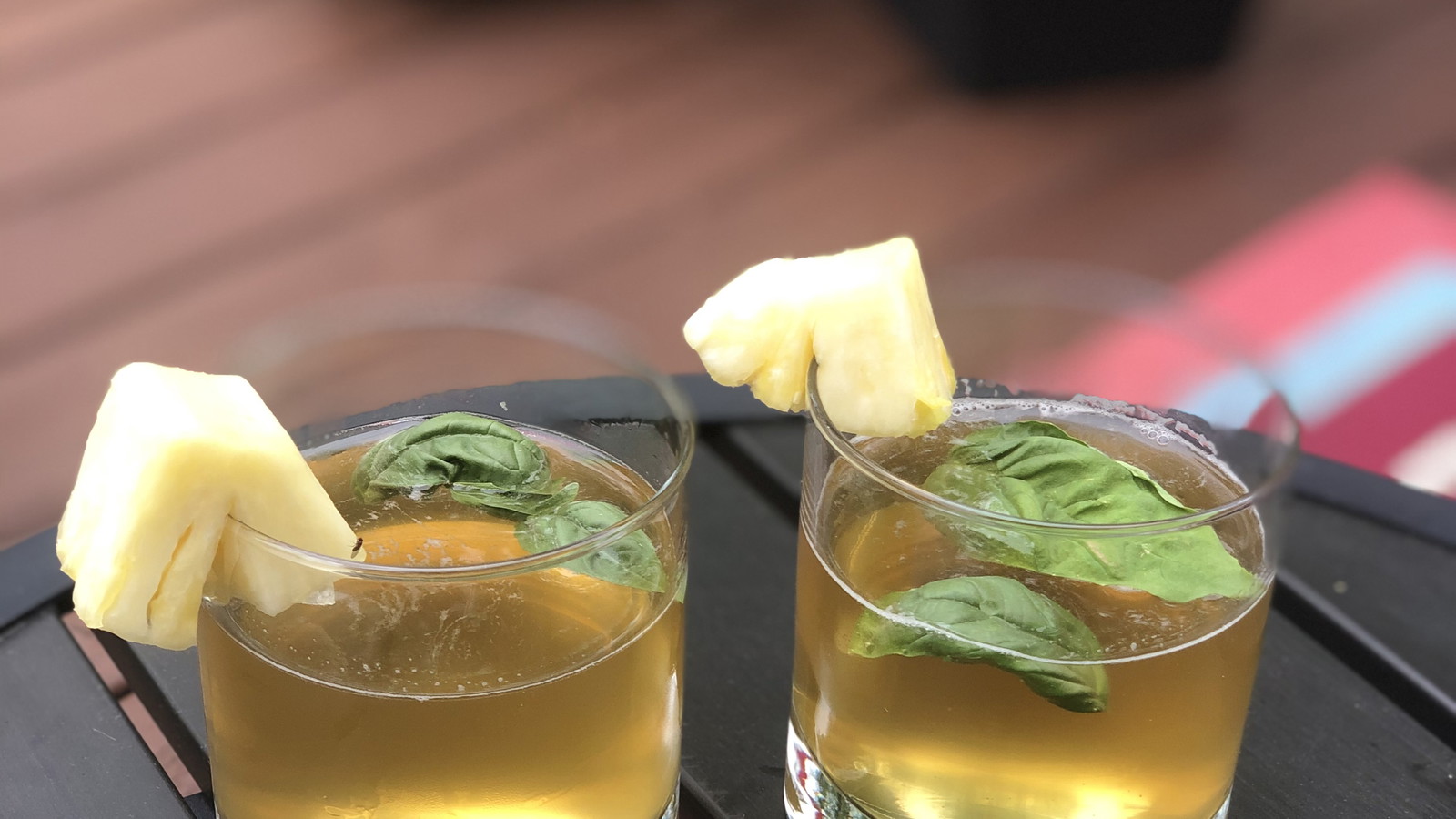 Pineapple Basil Dark and Stormy