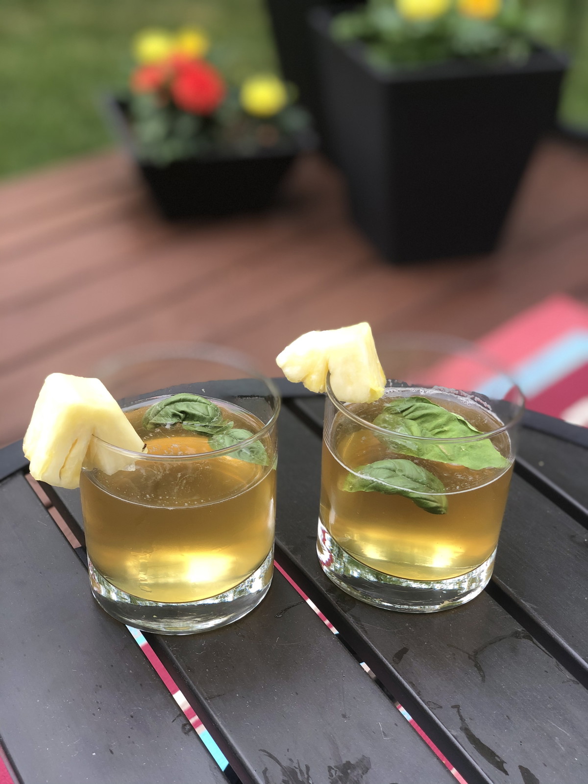 Pineapple Basil Dark and Stormy