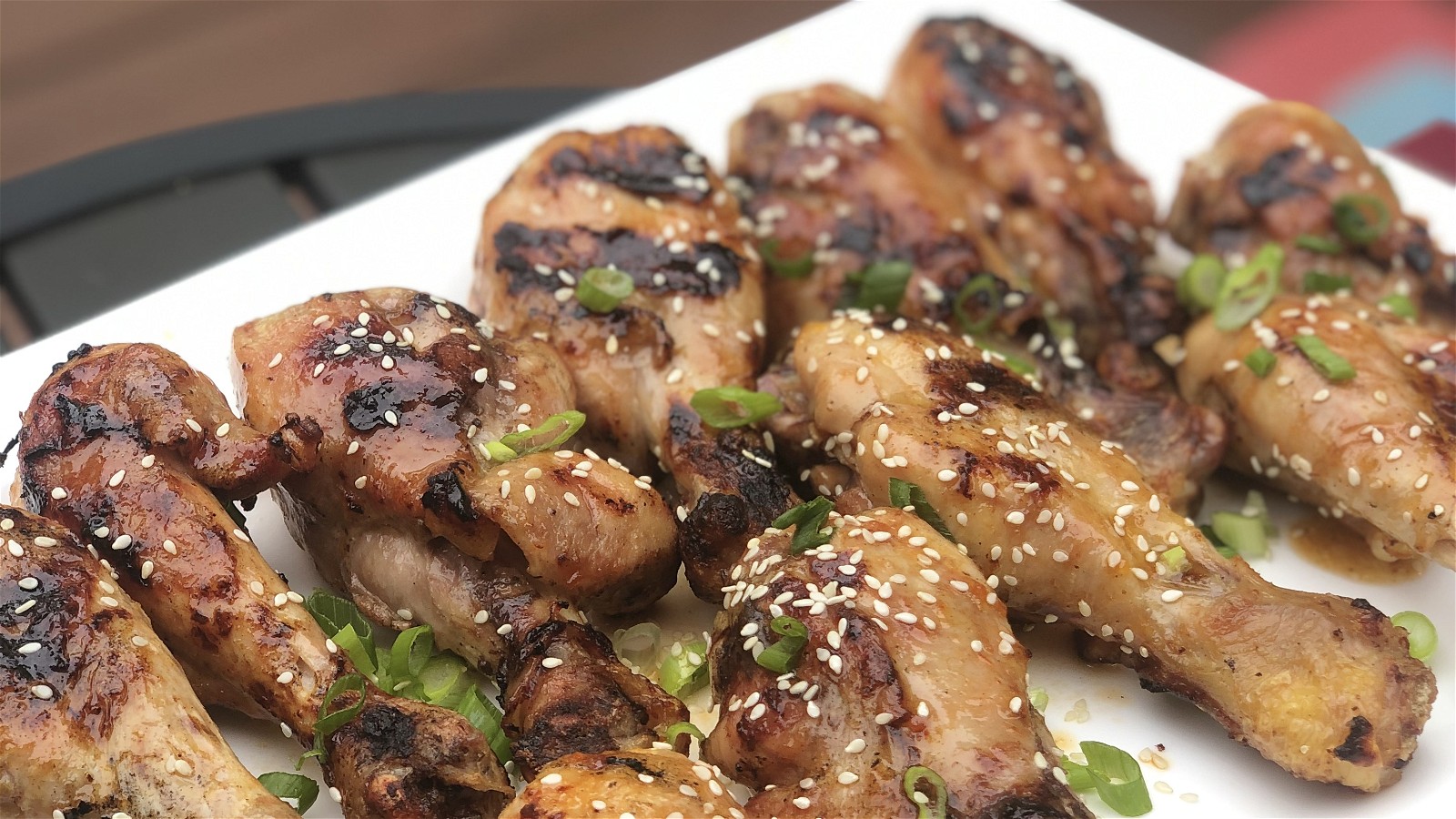 Apricot Glazed Grilled Drumsticks
