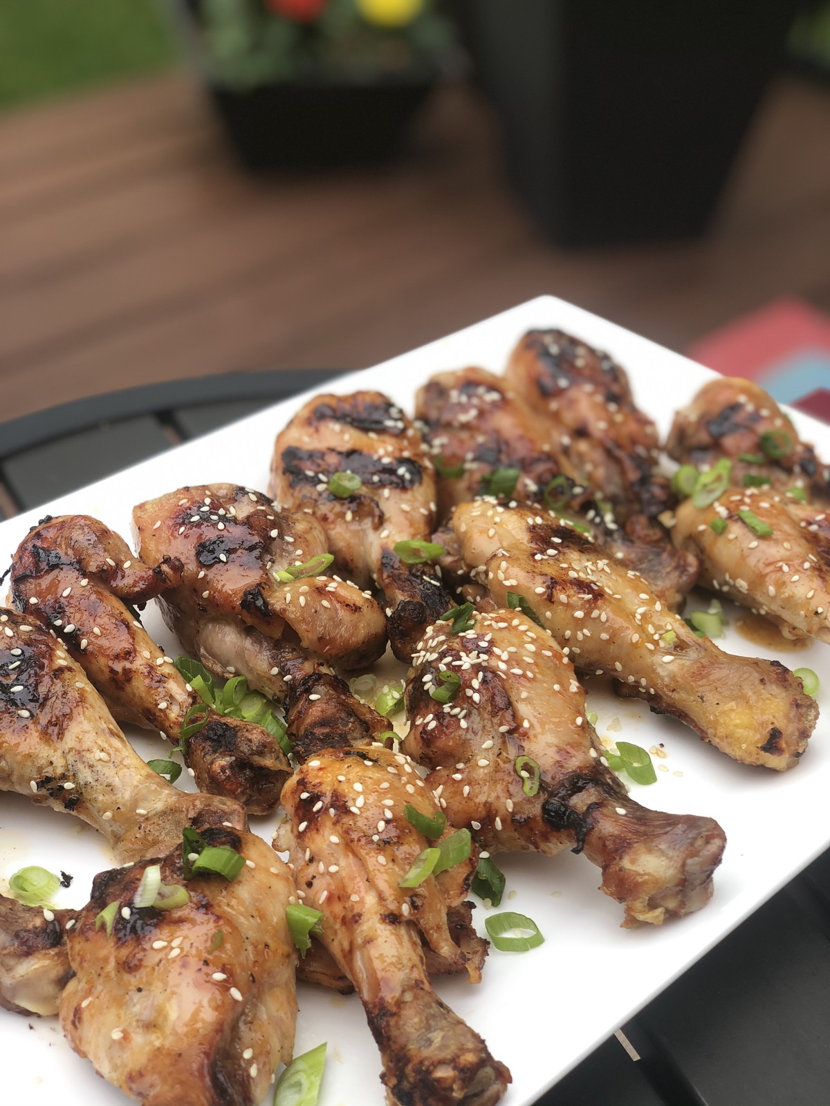 Apricot Glazed Grilled Drumsticks