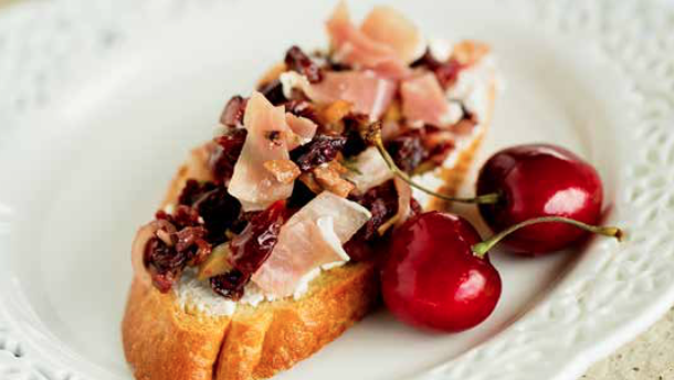 Image of Olive and Cherry Bruschetta