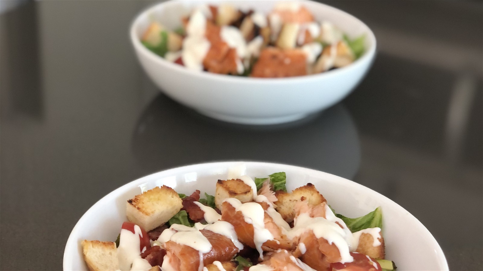 Salmon BLT Salad