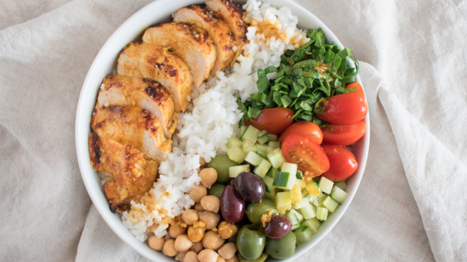 Image of Mediterranean Chicken and Rice Bowl