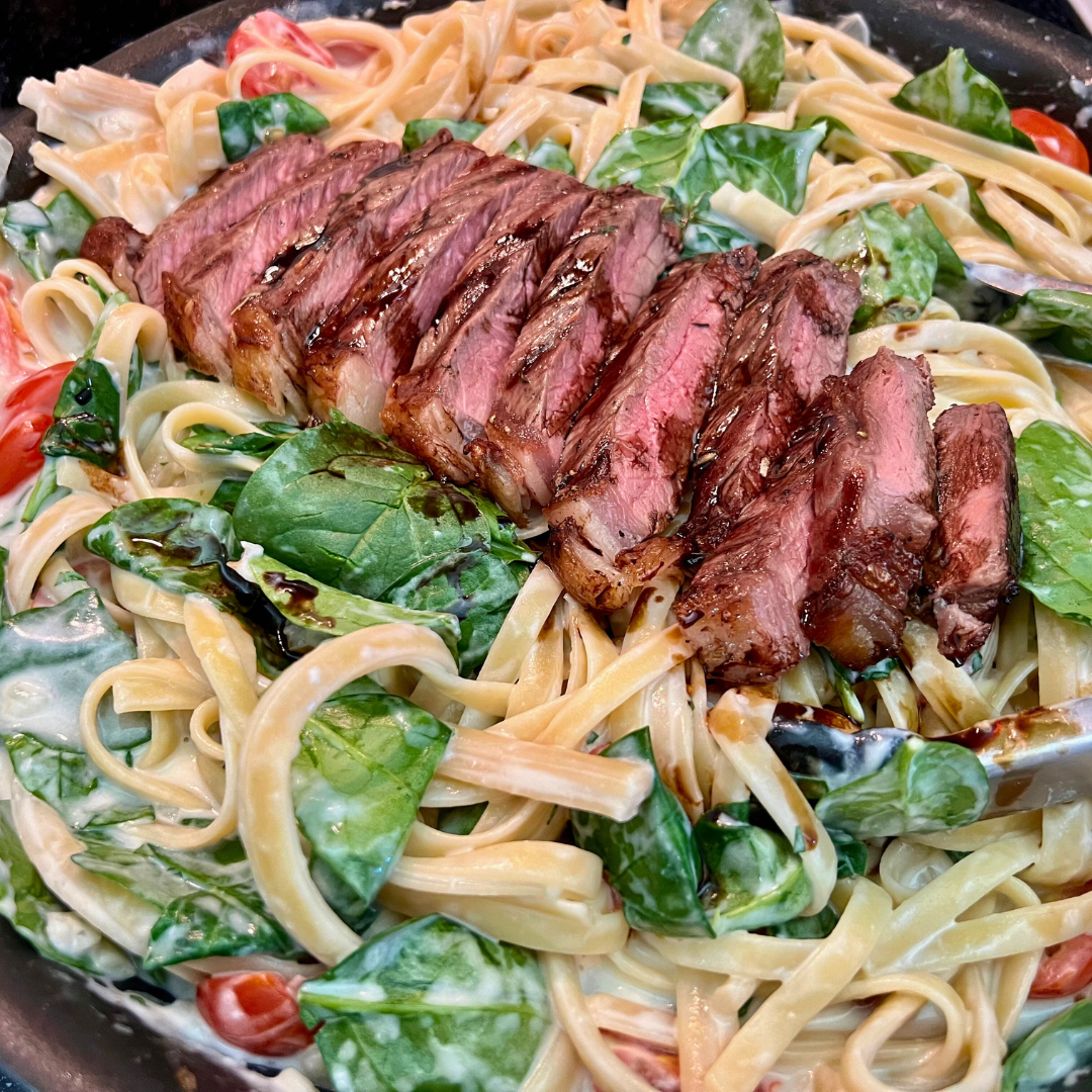 Creamy Steak Fettuccine