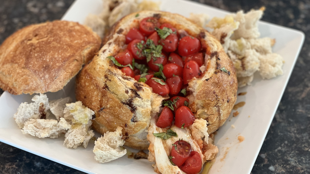 Caprese Bread Bowl