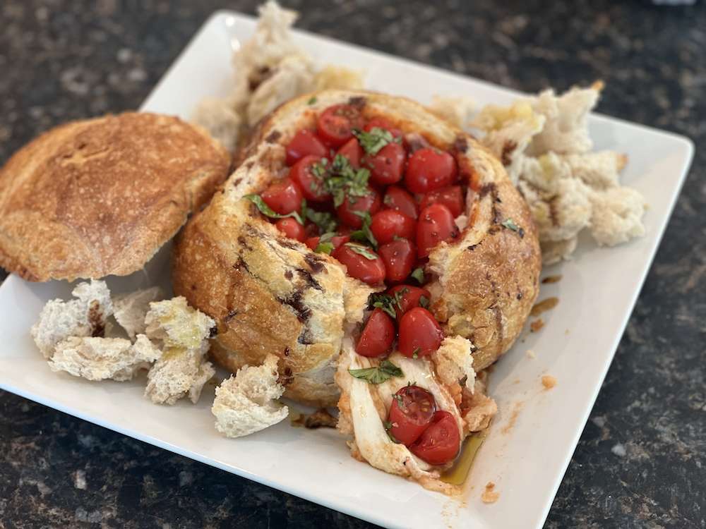 Caprese Bread Bowl