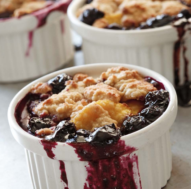 Peach Blueberry Cobbler