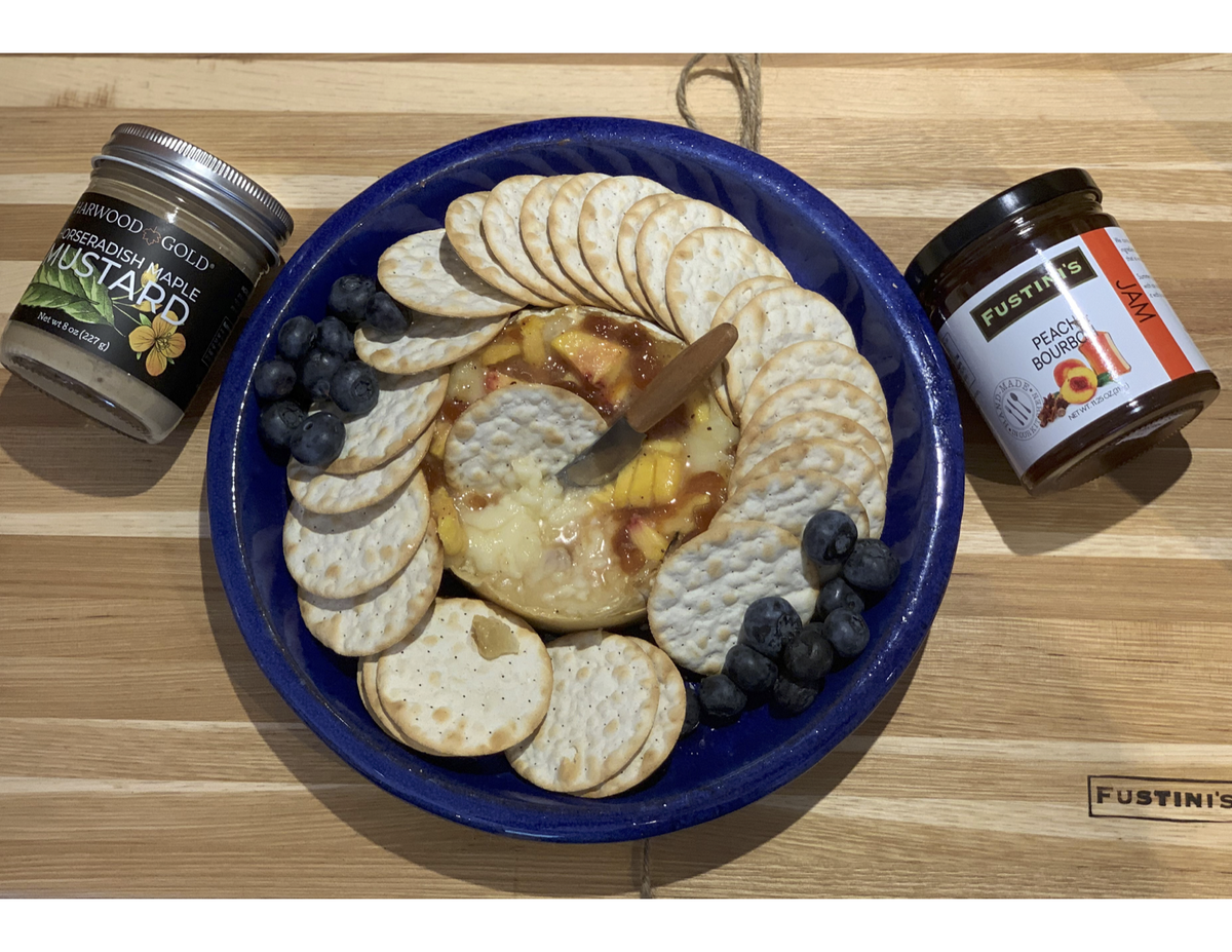 Baked Brie with Peaches
