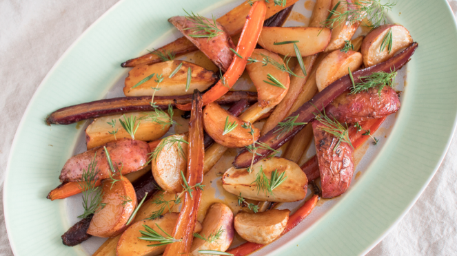 Garlic and Herb Roasted Root Vegetables