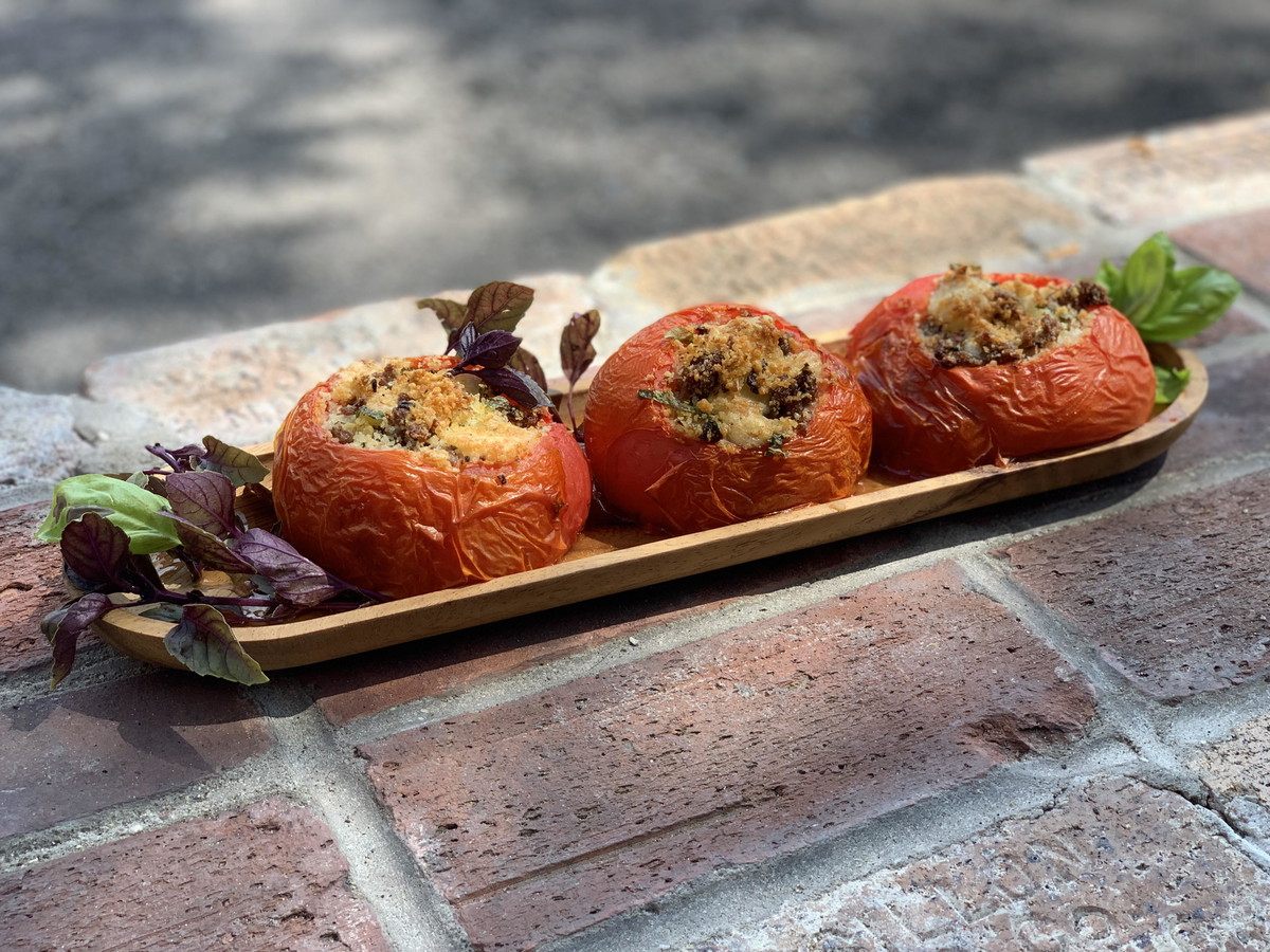 Cheesy Stuffed Tomatoes