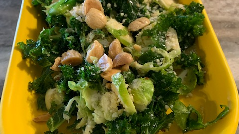 Image of Kale and Brussels Sprouts Salad