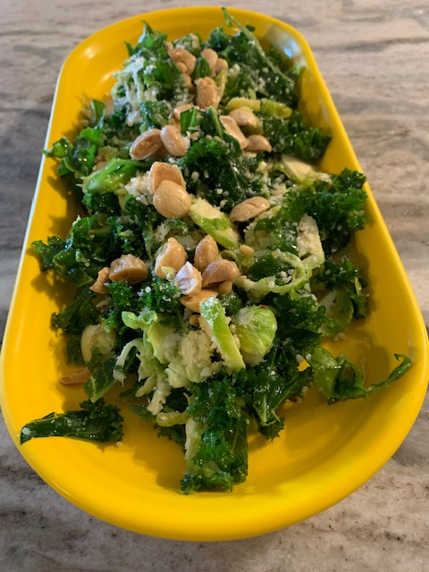 Kale and Brussels Sprouts Salad