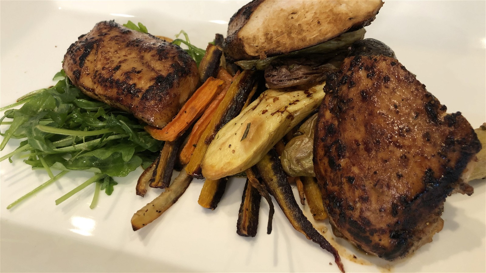 Roasted Baby Potato Trio and Heirloom Carrots