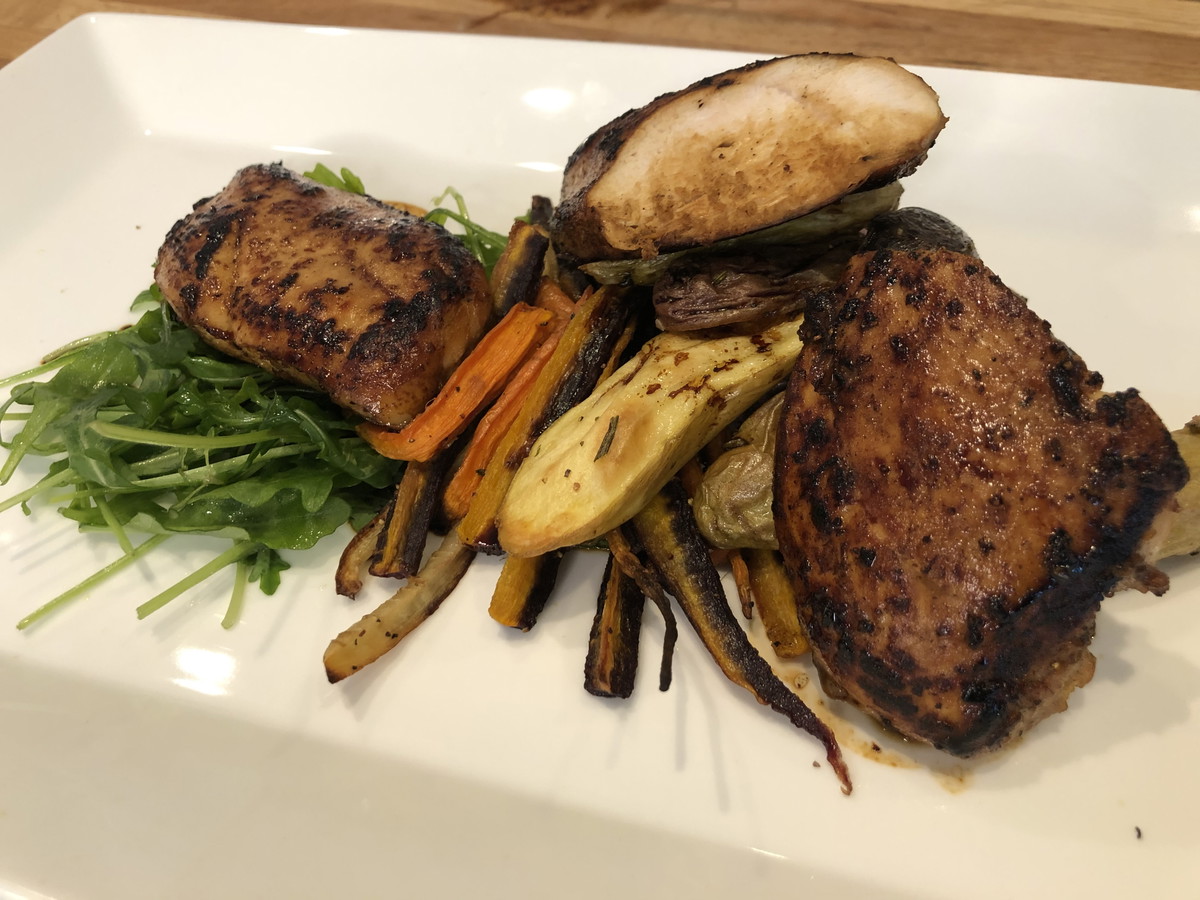Roasted Baby Potato Trio and Heirloom Carrots