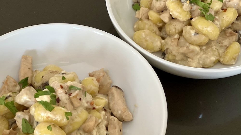 Gorgonzola Cream Gnocchi with Chicken