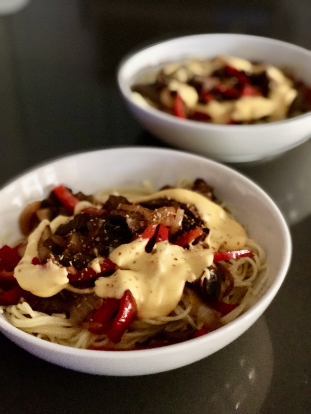 Cheesesteak Spaghetti