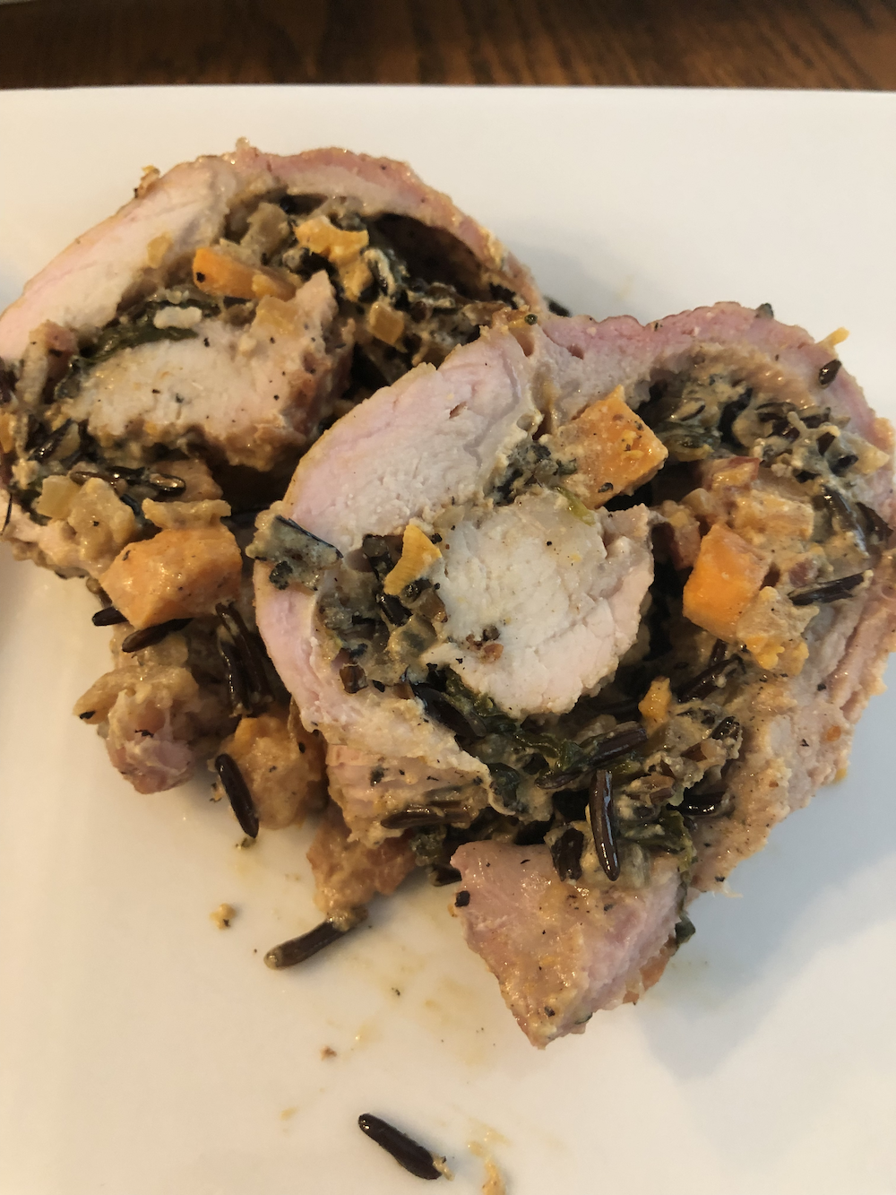 Apple Stuffed Pork Tenderloin