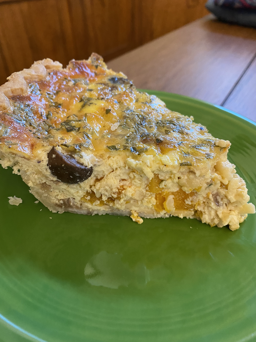 Mushroom and Squash Quiche