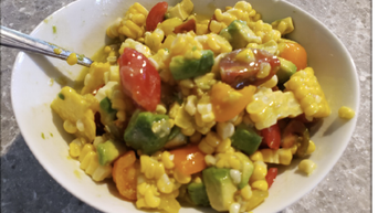 Corn, Avocado and Tomato Salad