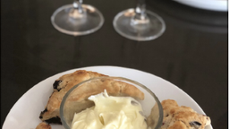 Blueberry Scones with Orange Butter