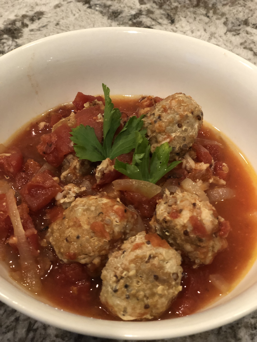 Mini Turkey Quinoa Meatballs