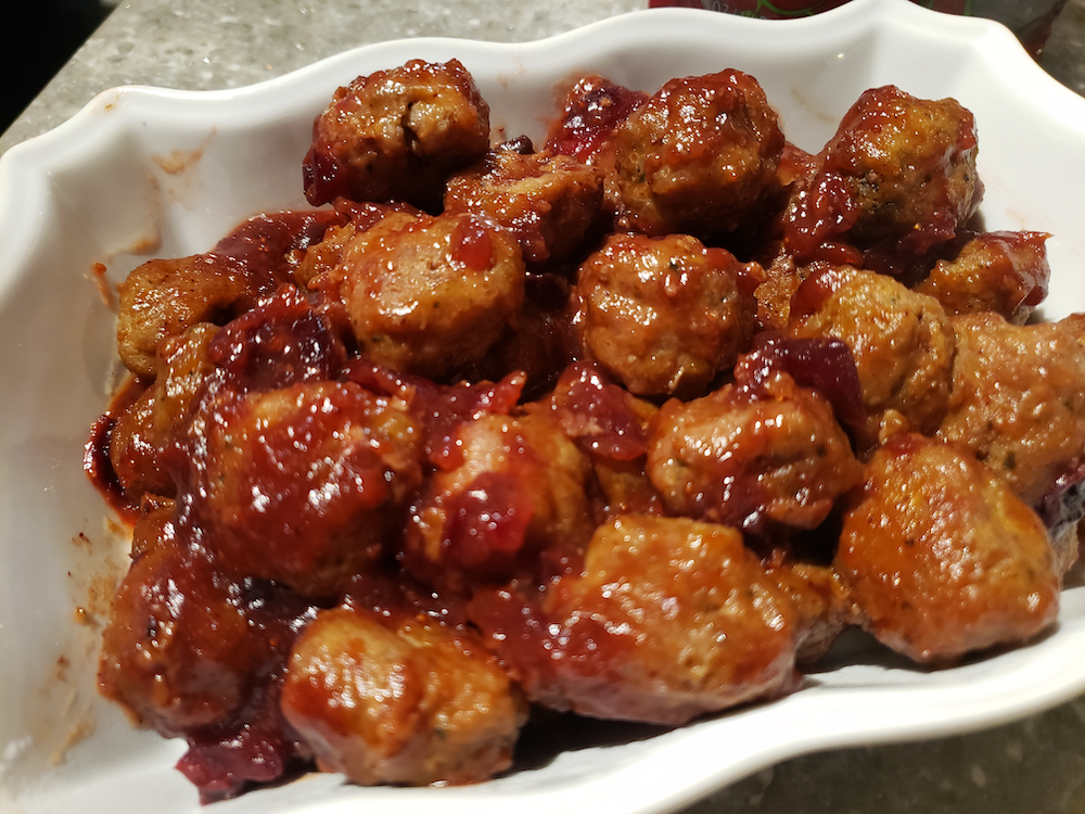 Spicy Cranberry Meatballs