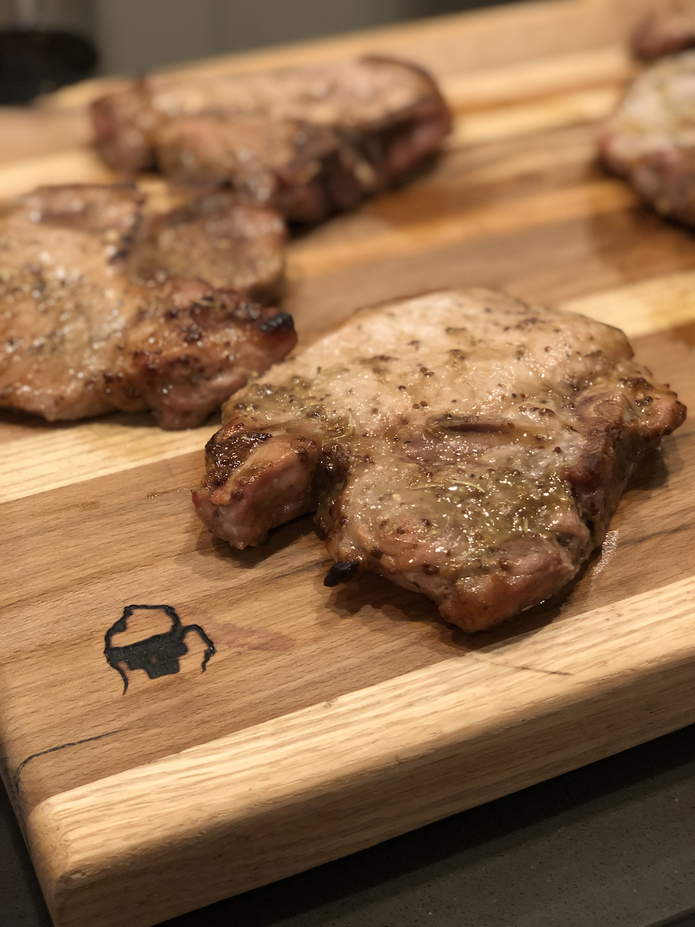 Mustard Balsamic Pork Chops