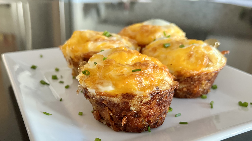 Image of Baked Eggs in Stuffing Cups