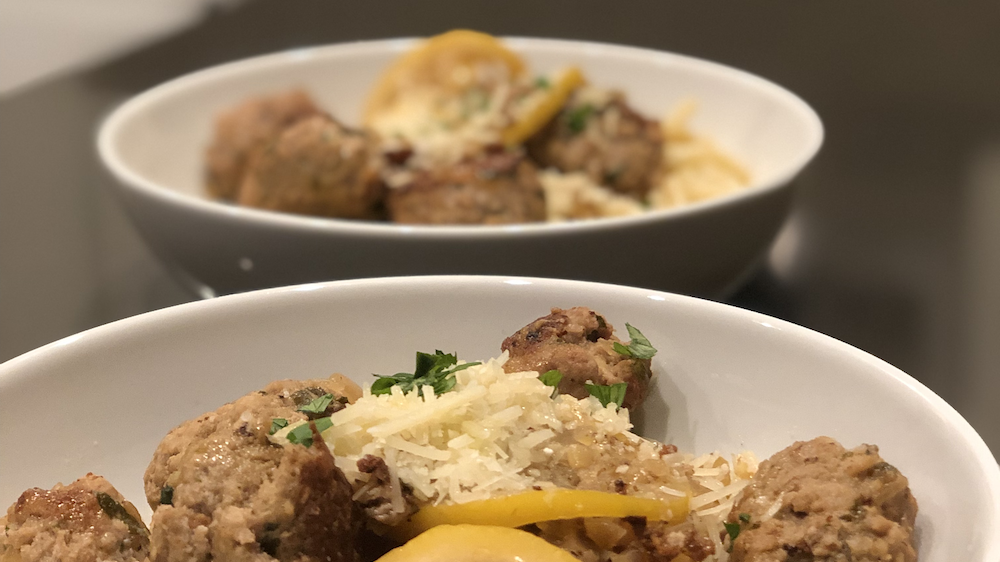 Chicken Romano Meatballs