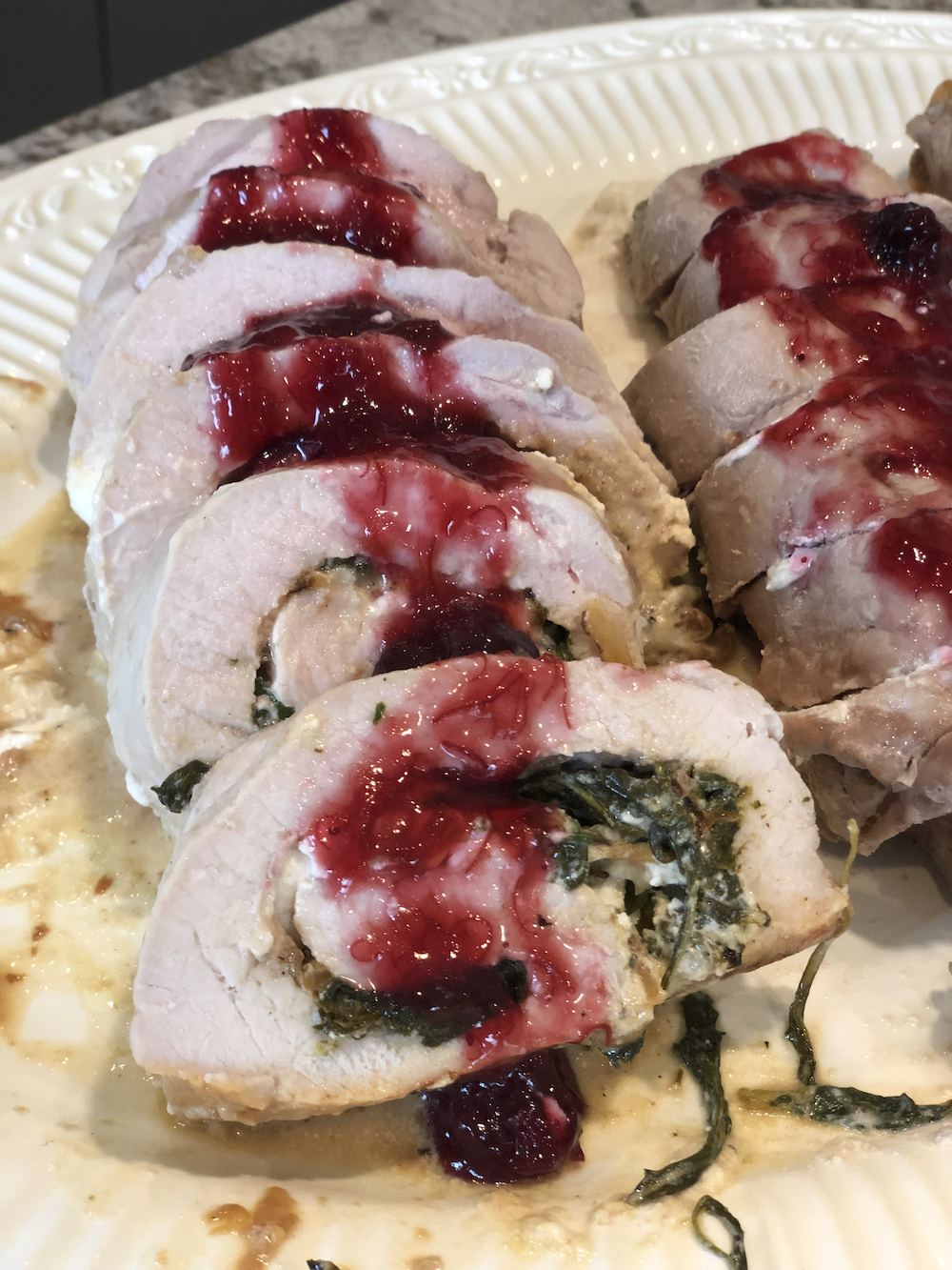 Holiday Stuffed Pork Tenderloin