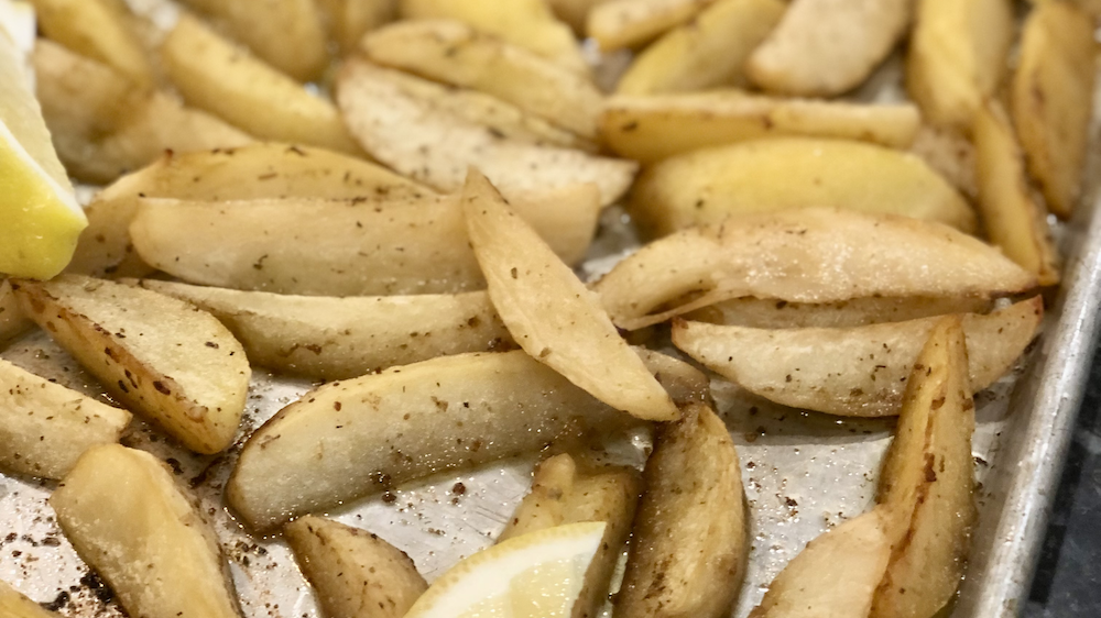 Greek Lemony Potatoes