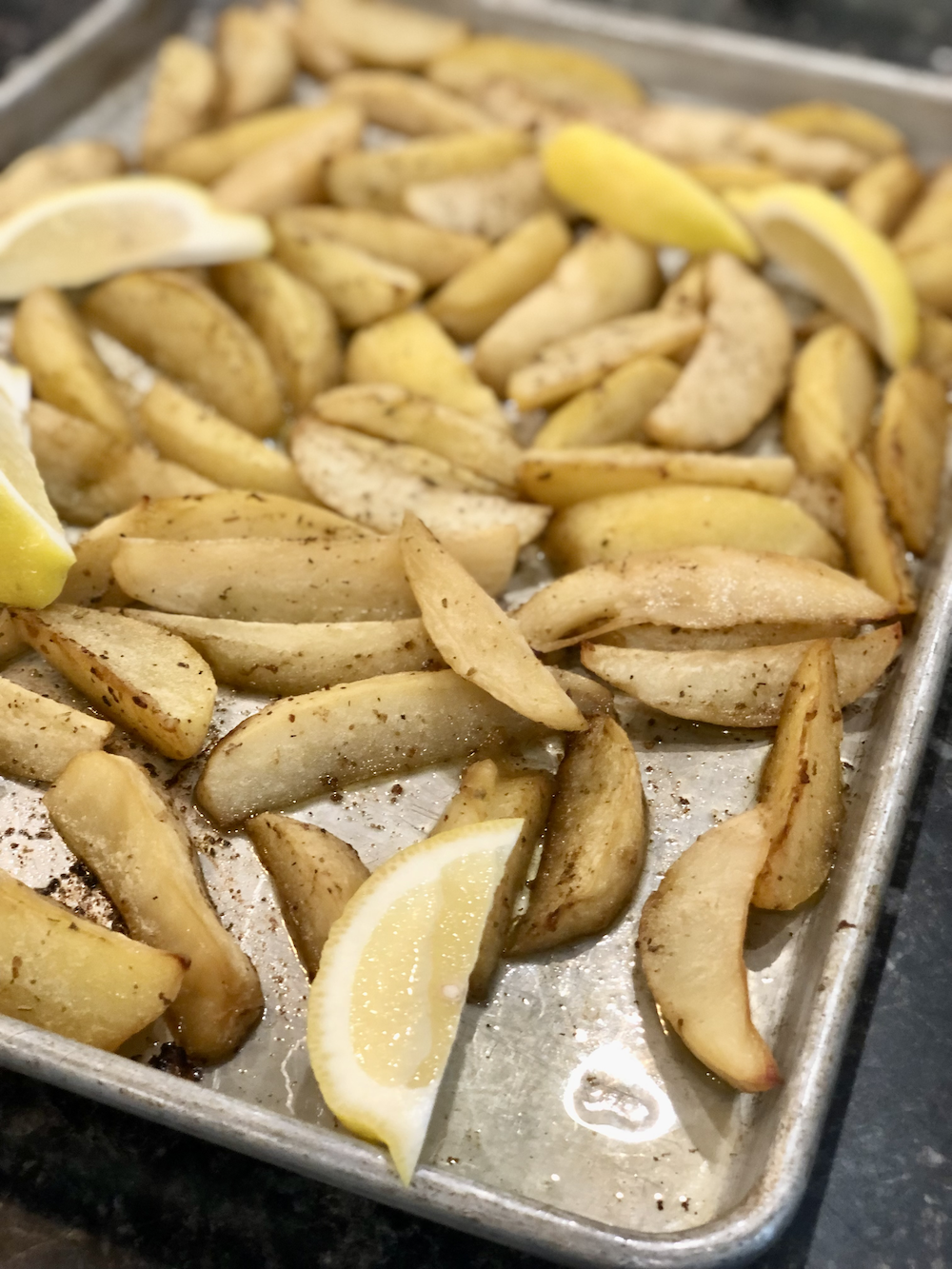 Greek Lemony Potatoes