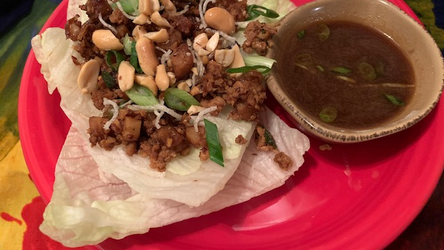 Image of Chicken Lettuce Wraps with Asian Sauce