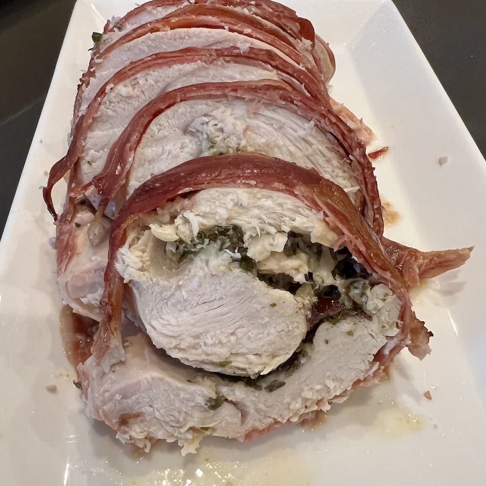 Prosciutto Wrapped Turkey Breast