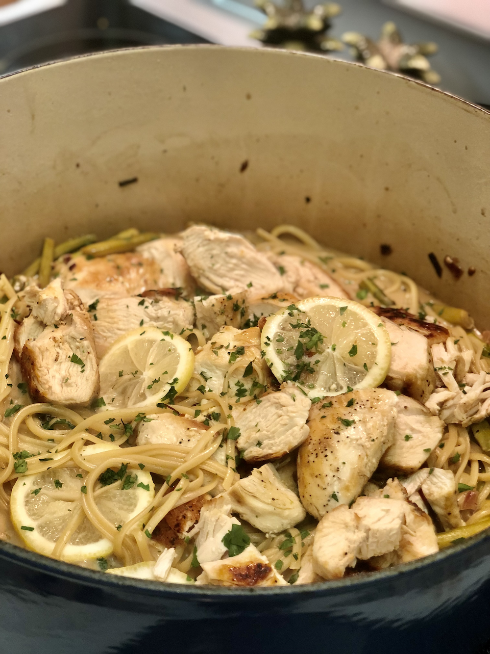 Lemon Asparagus Chicken Pasta