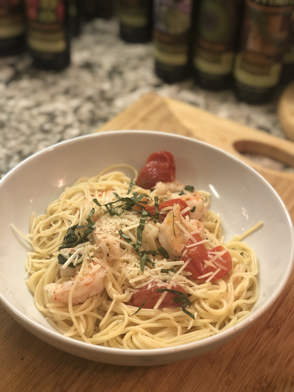 Bruschetta Shrimp Pasta