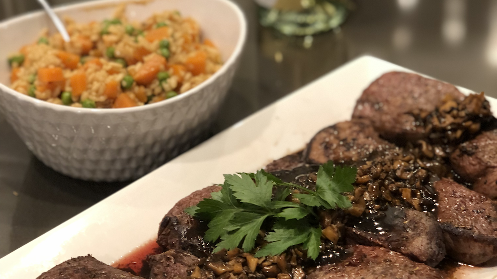 Filet Mignon with Champagne Pan Sauce