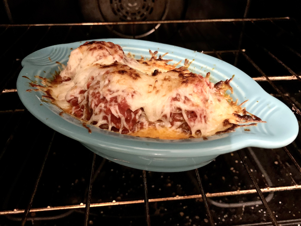 Chicken Parmesan Meatball Skillet