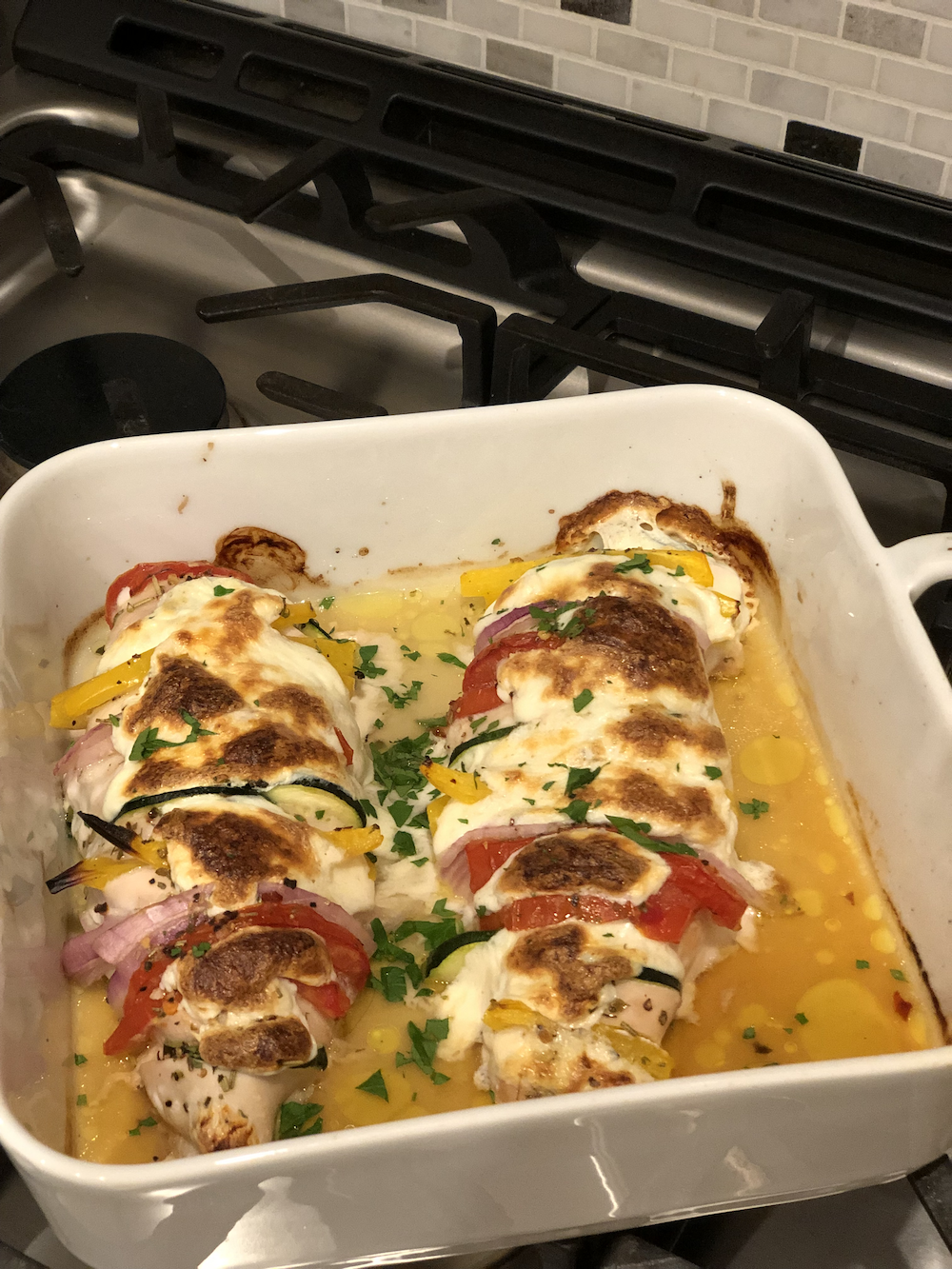 Primavera Stuffed Chicken