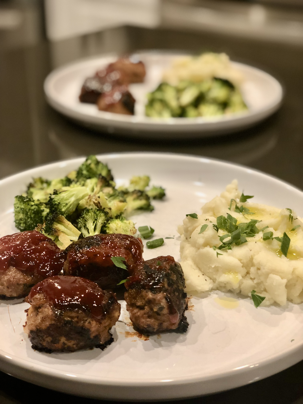 Turkey Meatloaf with Roasted Garlic Cauliflower