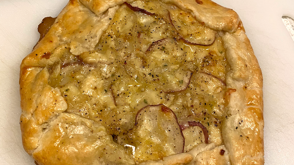 Potato, Onion, Gruyere Galette