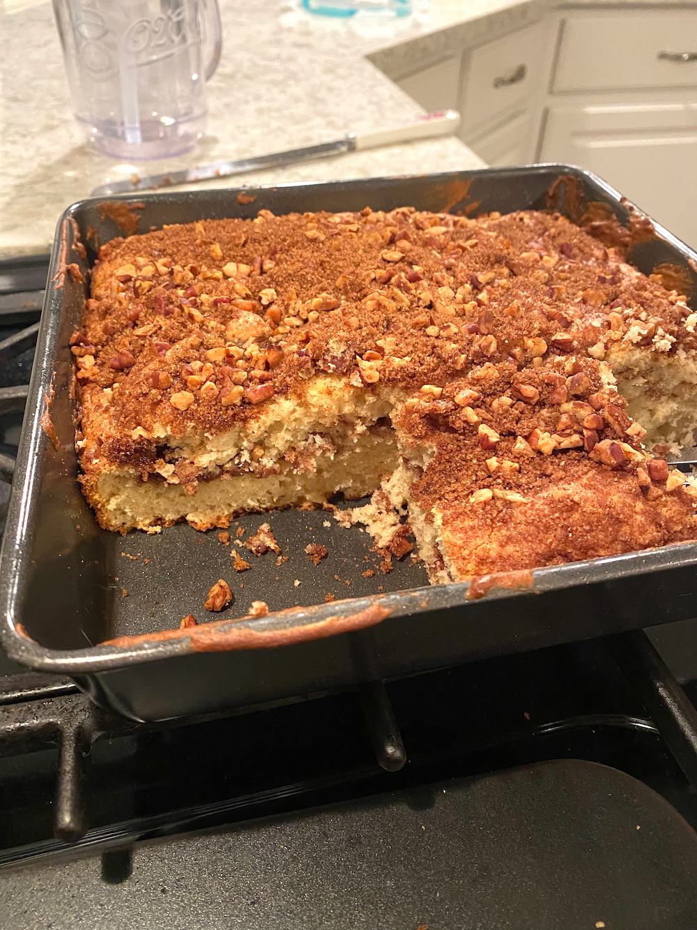 Cinnamon Streusel Sour Cream Cake