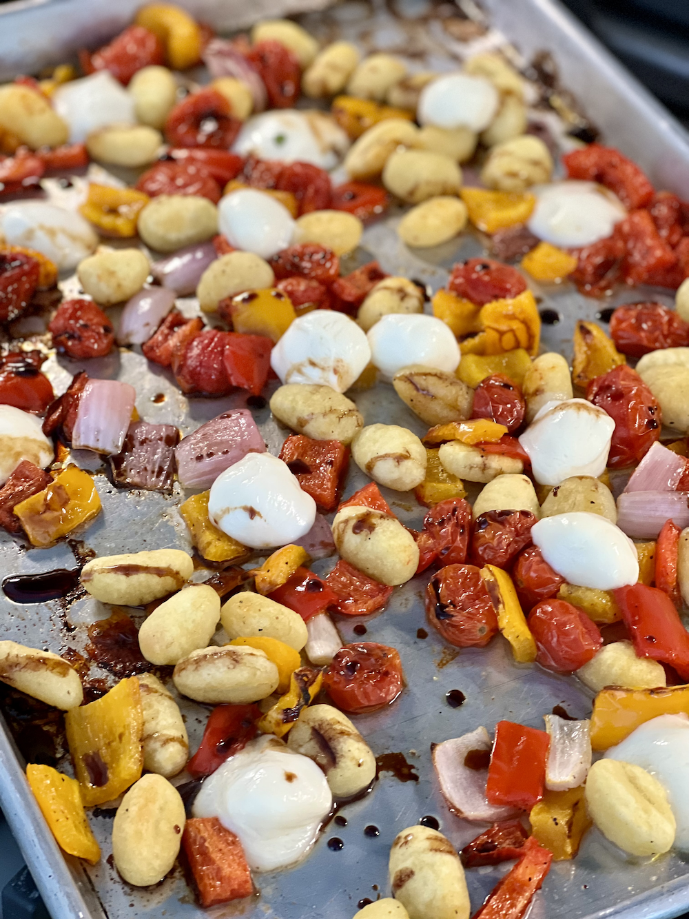 Sheet Pan Gnocchi Caprese