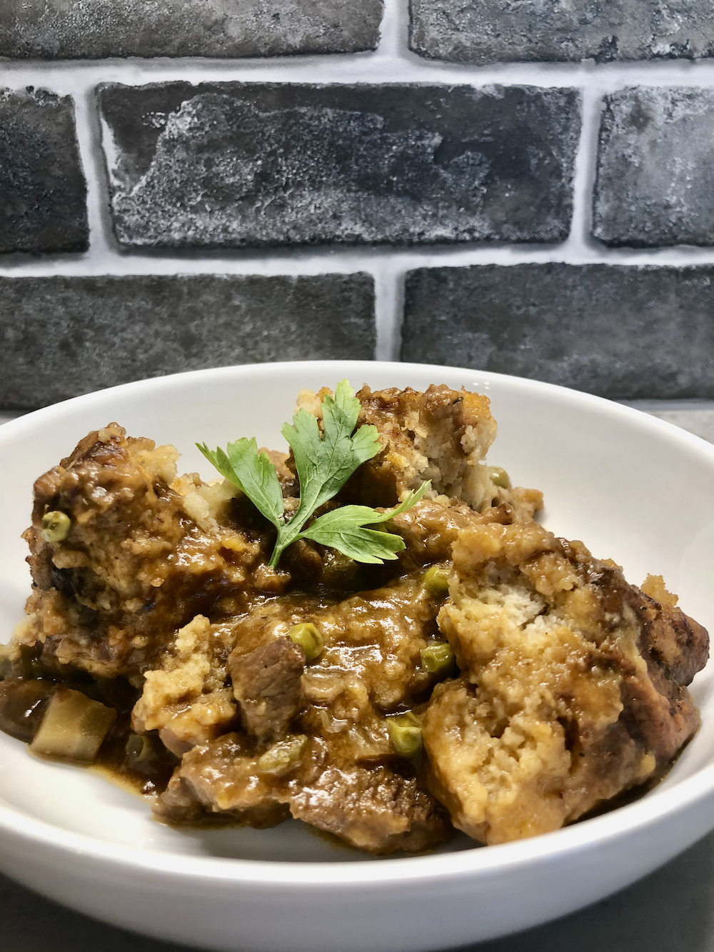 Guinness Pot Pie with Beer Biscuits