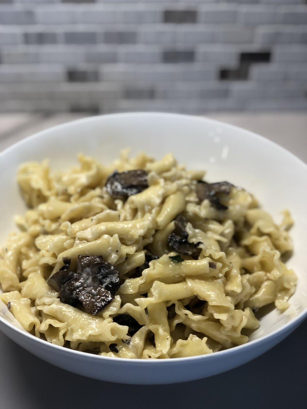 Mushroom Pasta in Parmesan Cream Sauce